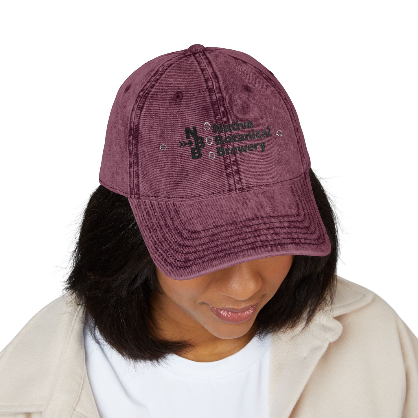 Retro Style Native Botanical Brewery Dad Hat.