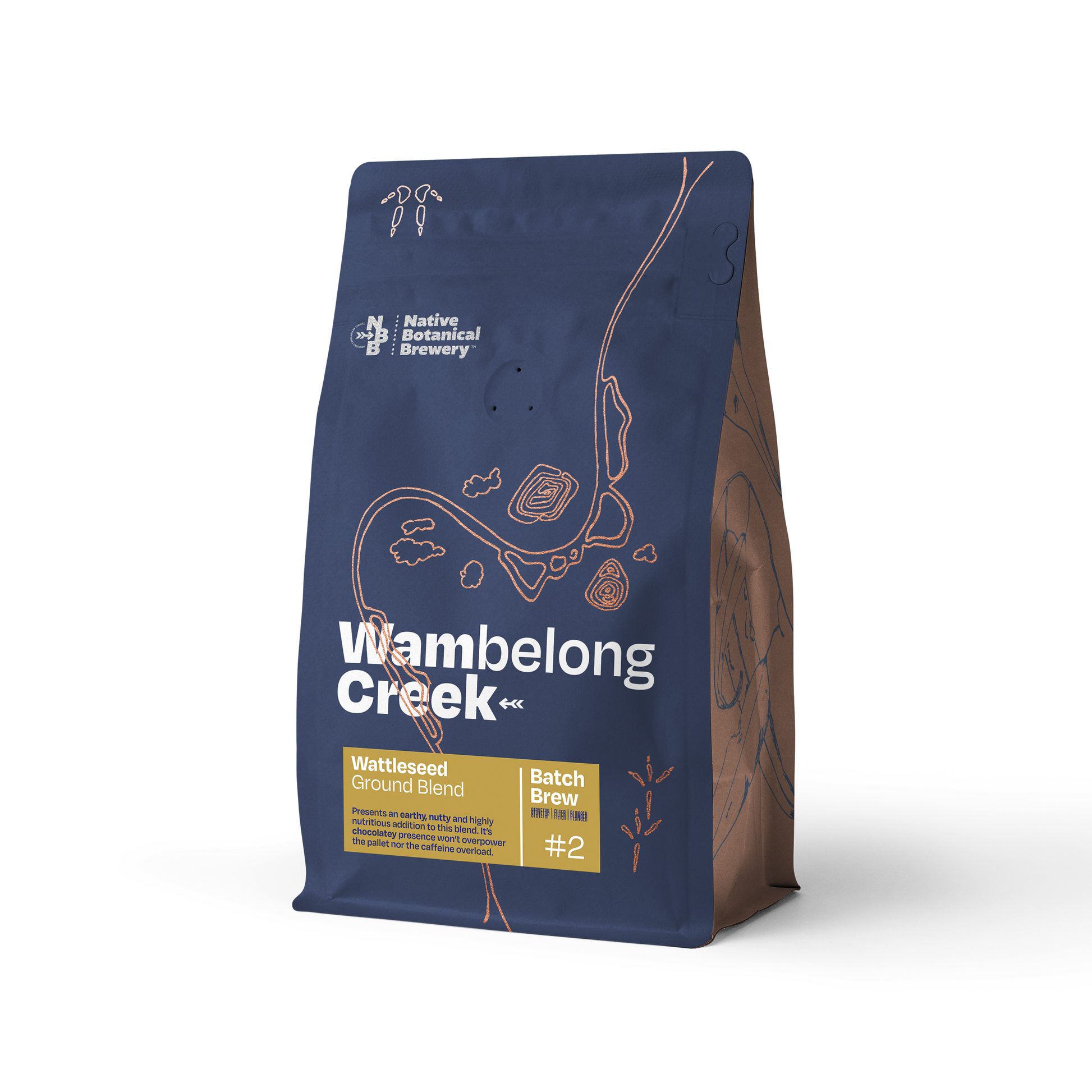 Wattleseed Ground Coffee Blend Native Botanical Brewery Australian Made Authentic Organic Coffee